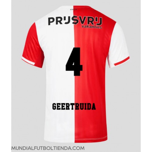 Camiseta Feyenoord Lutsharel Geertruida #4 Primera Equipación Replica 2023-24 mangas cortas